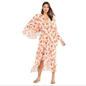 NWT Misa Shadi Dress in Orange and White - Small